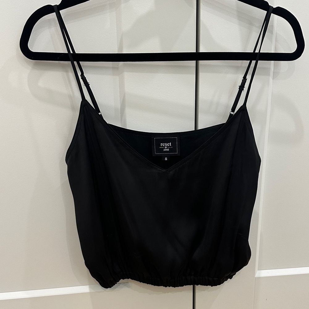 Reset Jane Black Cropped Camisole